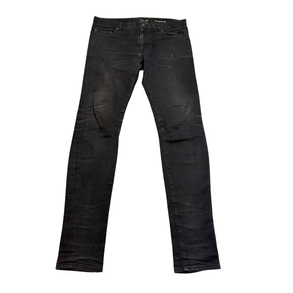 Saint Laurent Paris D02 Slim Fit Jeans in Washed Black - Picture 1 of 8
